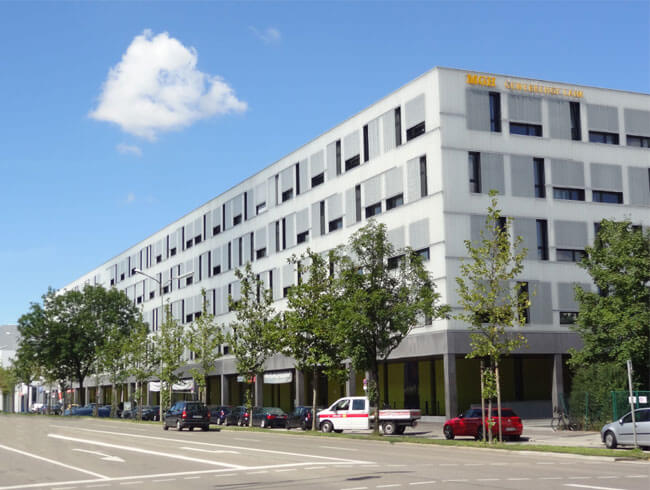 Hauptsitz der Firma Biontex Laboratories GmbH im Münchner Gewerbehof-Laim